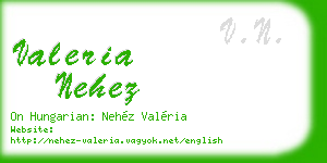 valeria nehez business card