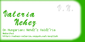 valeria nehez business card